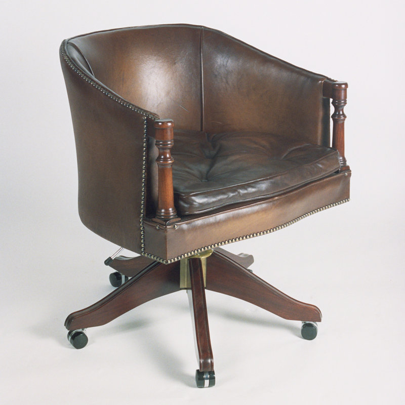 Corrigan Studio Carnbuck MidBack Leather Bankers Chair Wayfair.co.uk